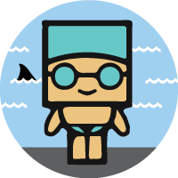 Aaron's interst in swimming as an icon